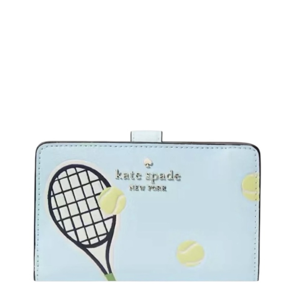 Kate Spade Light Blue Tennis Racket Wallet